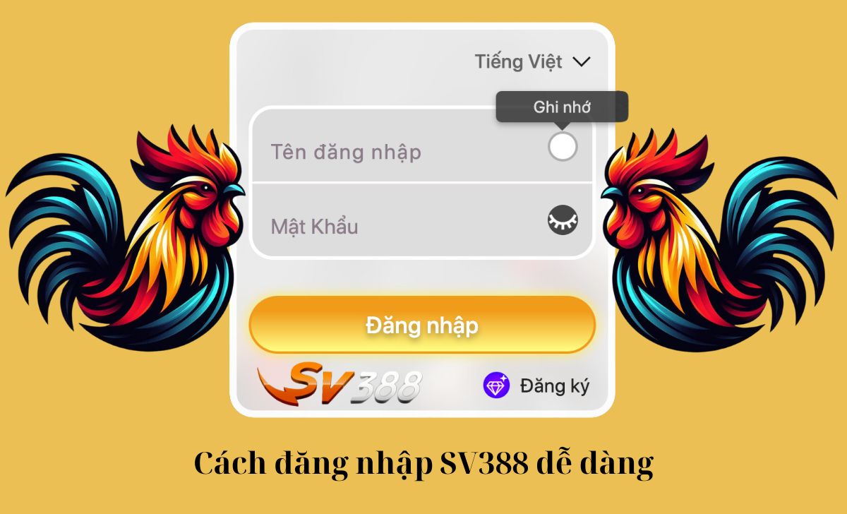 đăng nhập sv388